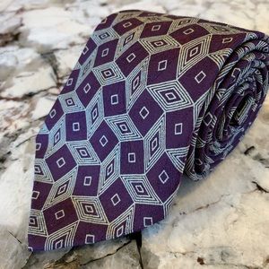 Polo By Ralph Lauren tie silk hand made purple